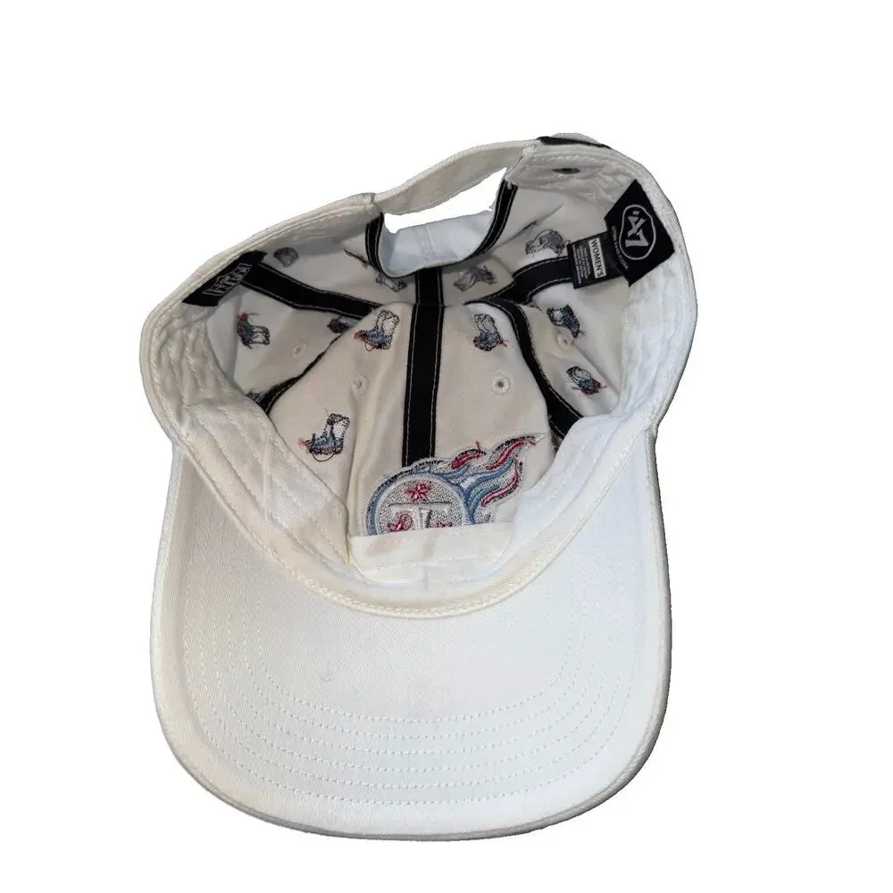 Tennessee Titans Women’s ‘47 White Confetti Clean Up Adjustable Hat